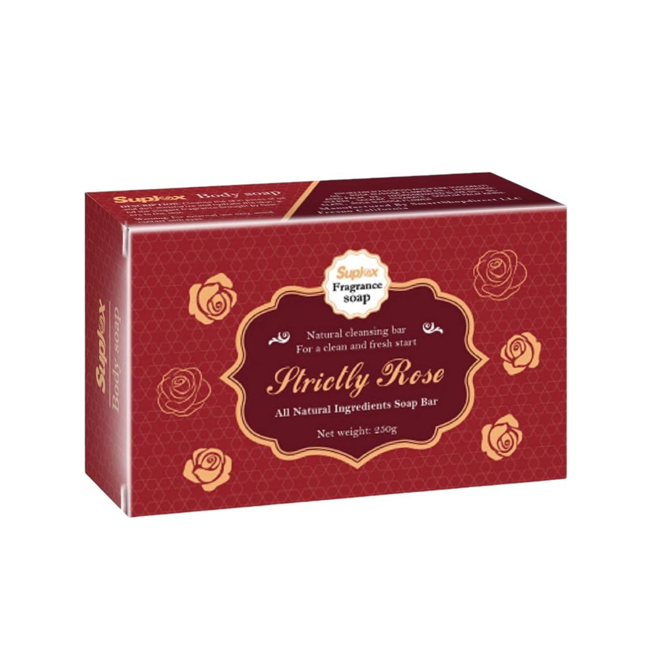 Strictly Rose All Natural Ingredients Bar Soap - 8.8 oz | Handmade Organic Soap for Sensitive Skin | Perfect for Daily Cleansing, Spa Day & Gift Sets