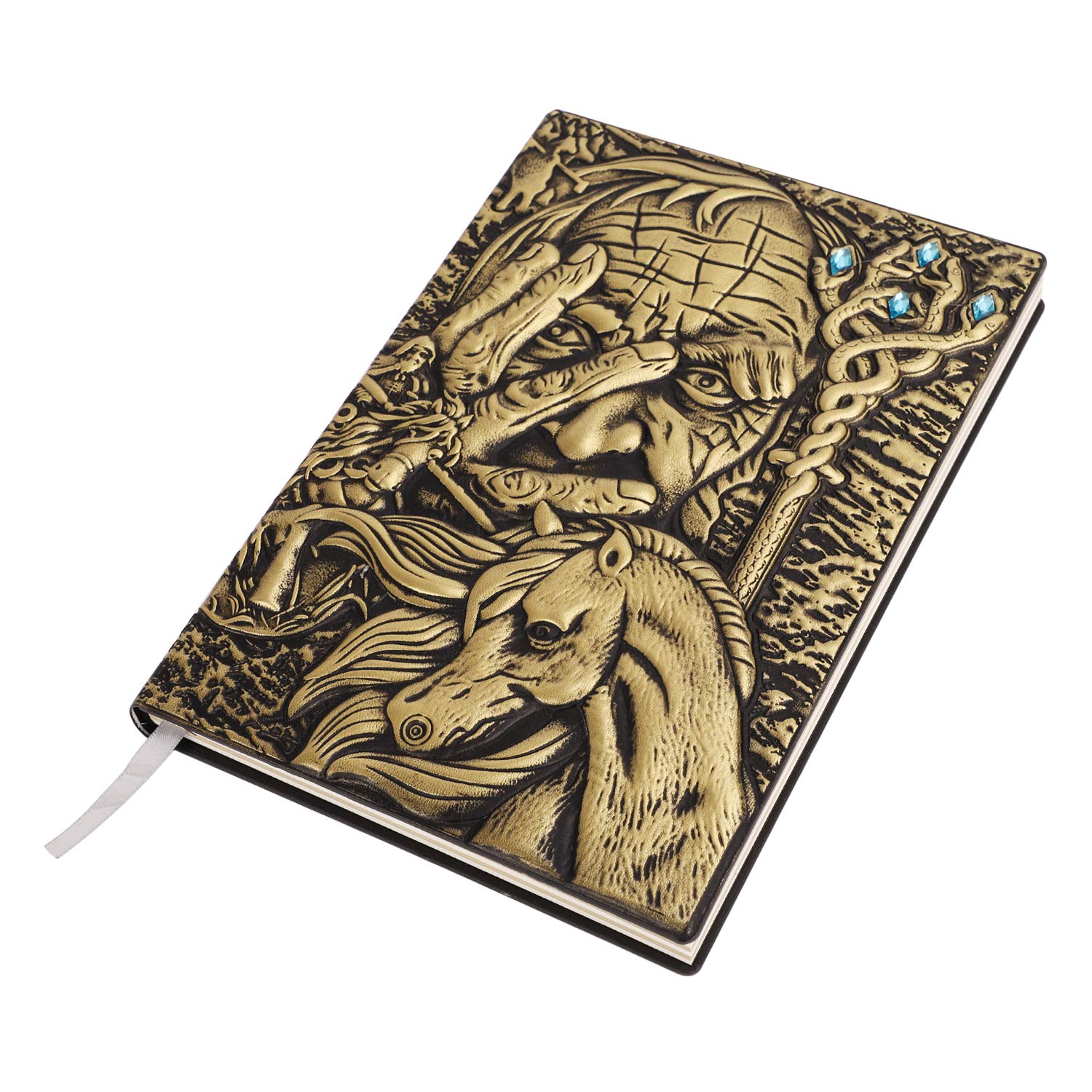 Clobeau Wizard Travelers Notebook - Premium Sketchbook & Journal for Artists, Writers & Students | Blank Diary, Sketch Book, Notepad & Scheduler | Perfect for Travel Journaling, Creative Writing & Art Projects