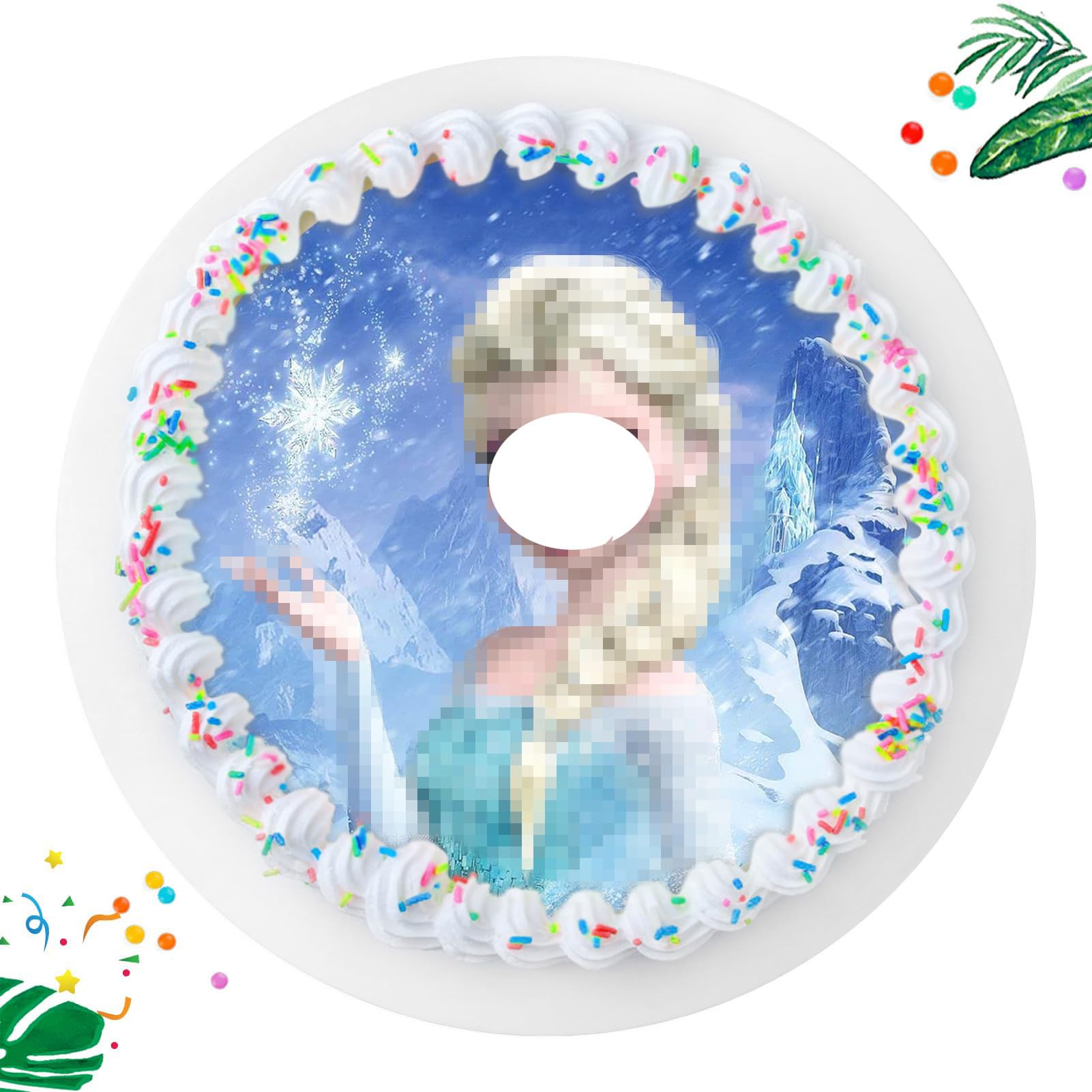 Custom Photo Cake Topper - 20cm Edible Cake Decoration with Personalized Image | Fondant Paper for Birthday, Wedding & Anniversary Cakes | Perfect for Special Celebrations