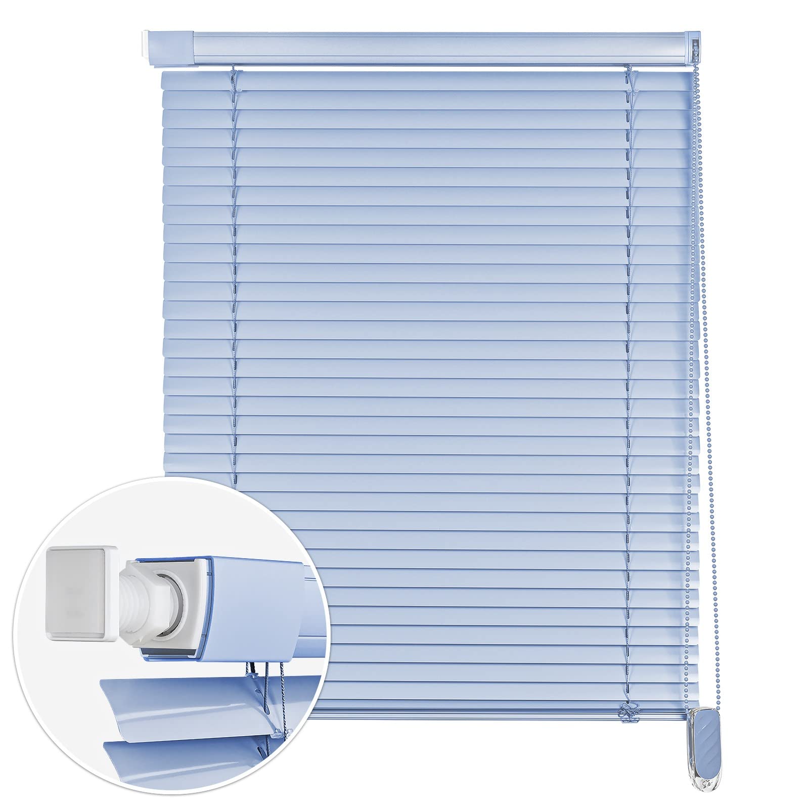 Keego Sky Blue Room Darkening Venetian Blinds - 57