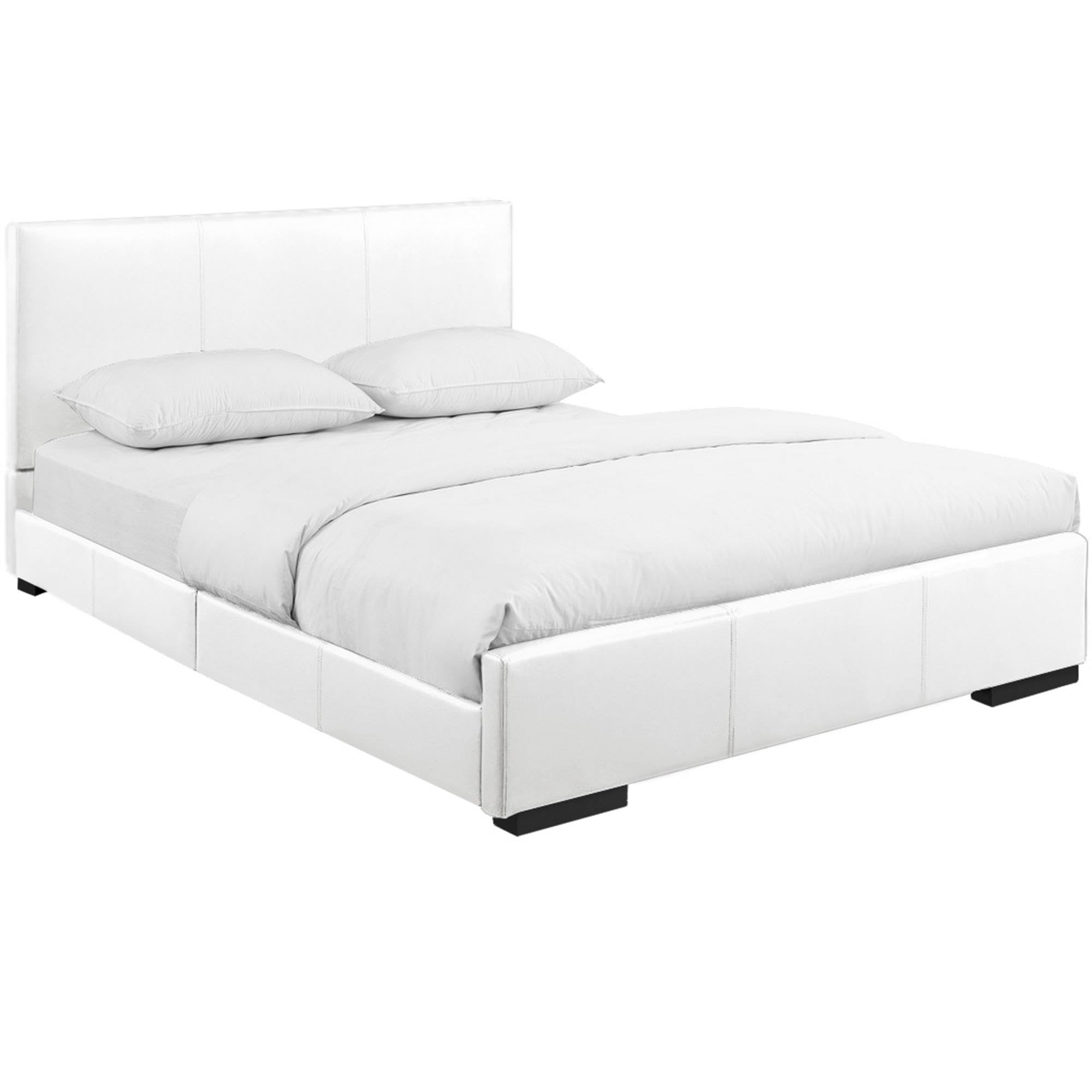 Camden Isle Upholstered Platform Bed Frame - Queen Size for Easy Assembly & No Box Spring Needed | Perfect for Modern Bedrooms