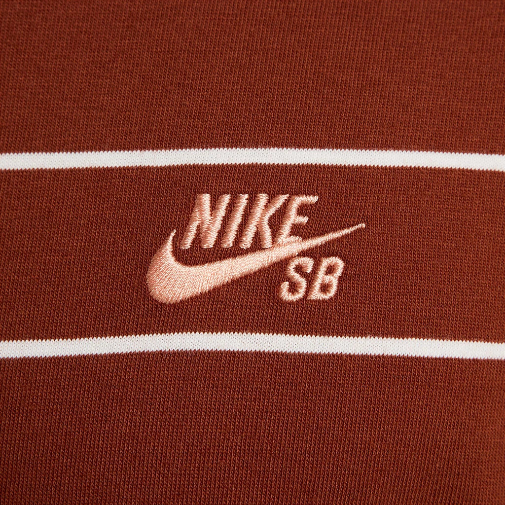 Nike SB Max90 Striped Skate T-Shirt for Men - Cinnamon Color | Comfortable & Stylish Streetwear for Skateboarding & Casual Wear