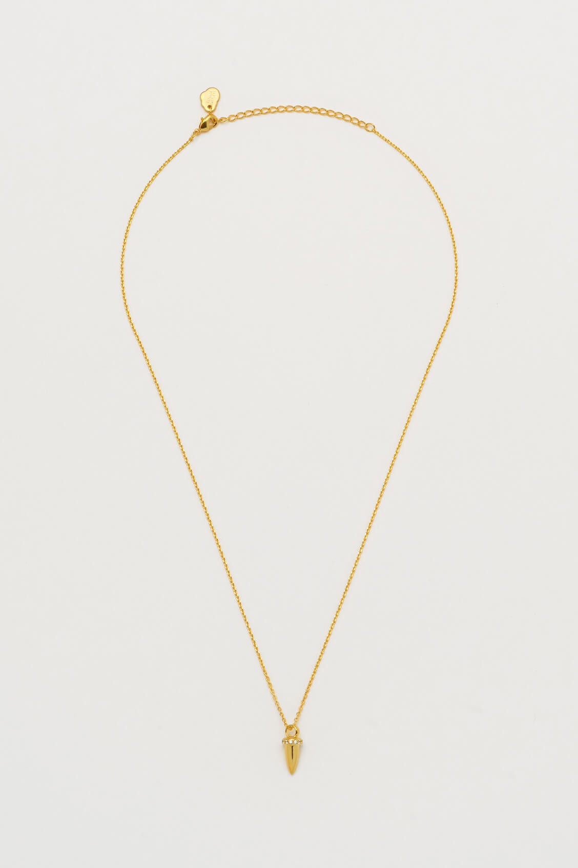 Pave Set Cubic Zirconia Horn Pendant Necklace - Elegant Statement Jewelry for Women, Perfect for Parties, Weddings & Everyday Wear