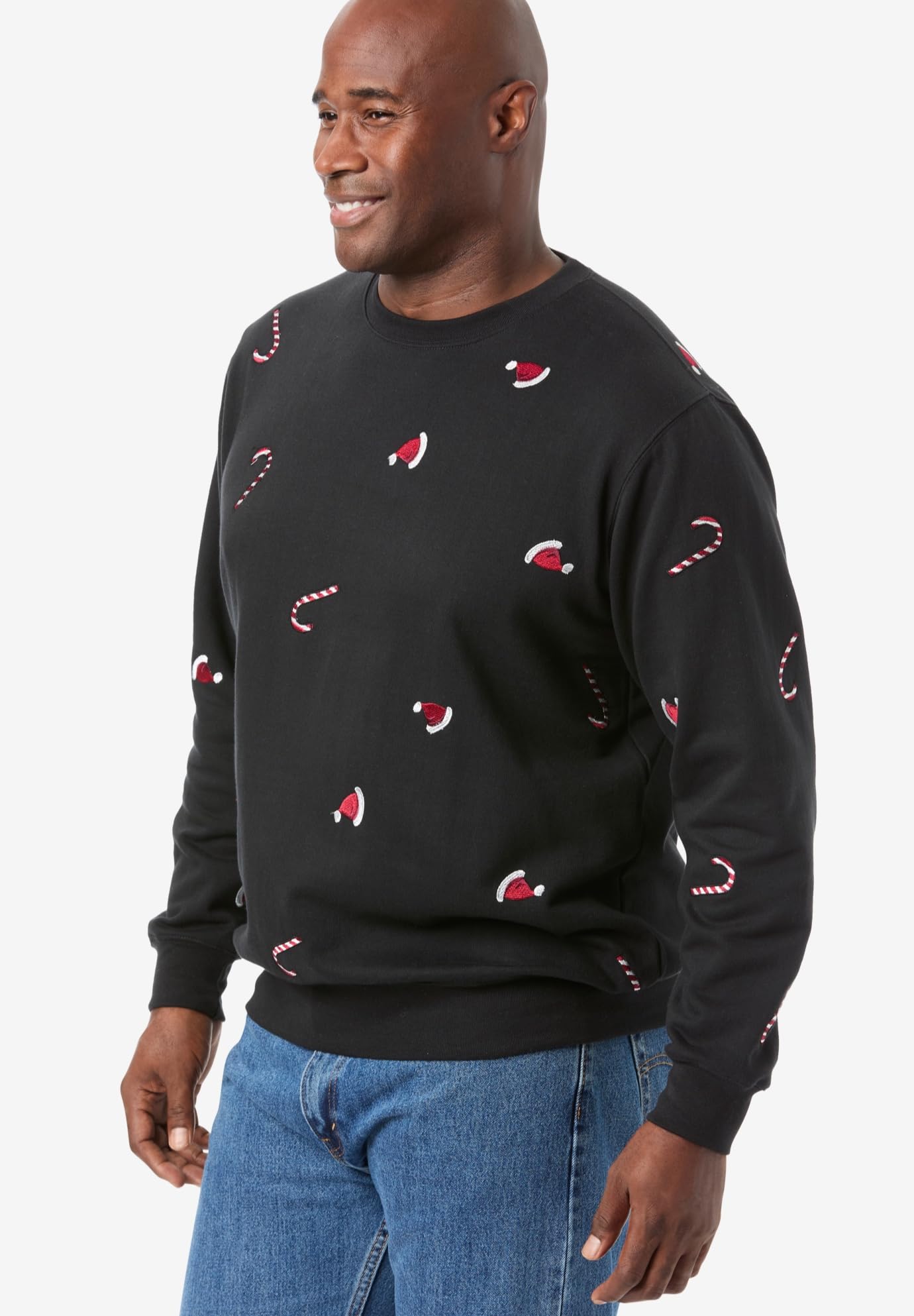 KingSize Men's Big & Tall Graphic Fleece Sweatshirt - Soft & Comfortable Oversized Pullover for Casual Wear & Lounge