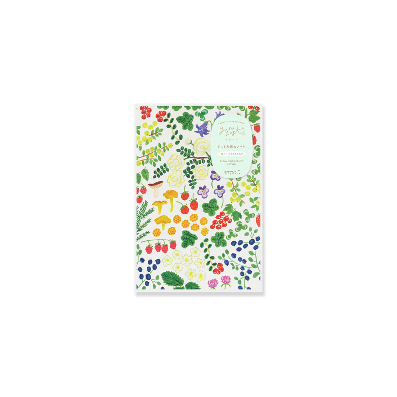 Yuru Log Notebook B6 - Premium Japanese Minimalist Grid Journal for Bullet Journaling, Sketching & Note Taking - Perfect for Students, Artists & Office Use