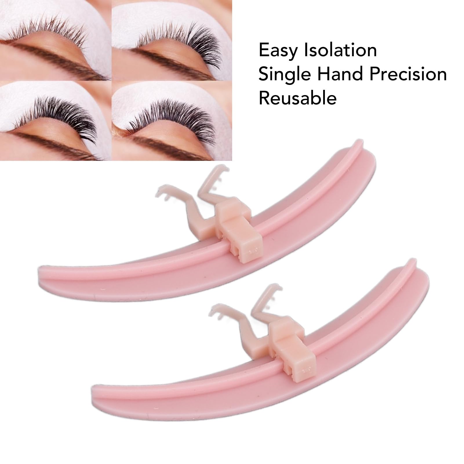 Professional Reusable Eyelash Separator Tool with Silicone Base & Legs - Lash Extension Accessory for Salon & Home Use - Perfect for Eyelash Extensions, Lash Lifting & DIY Beauty Treatments