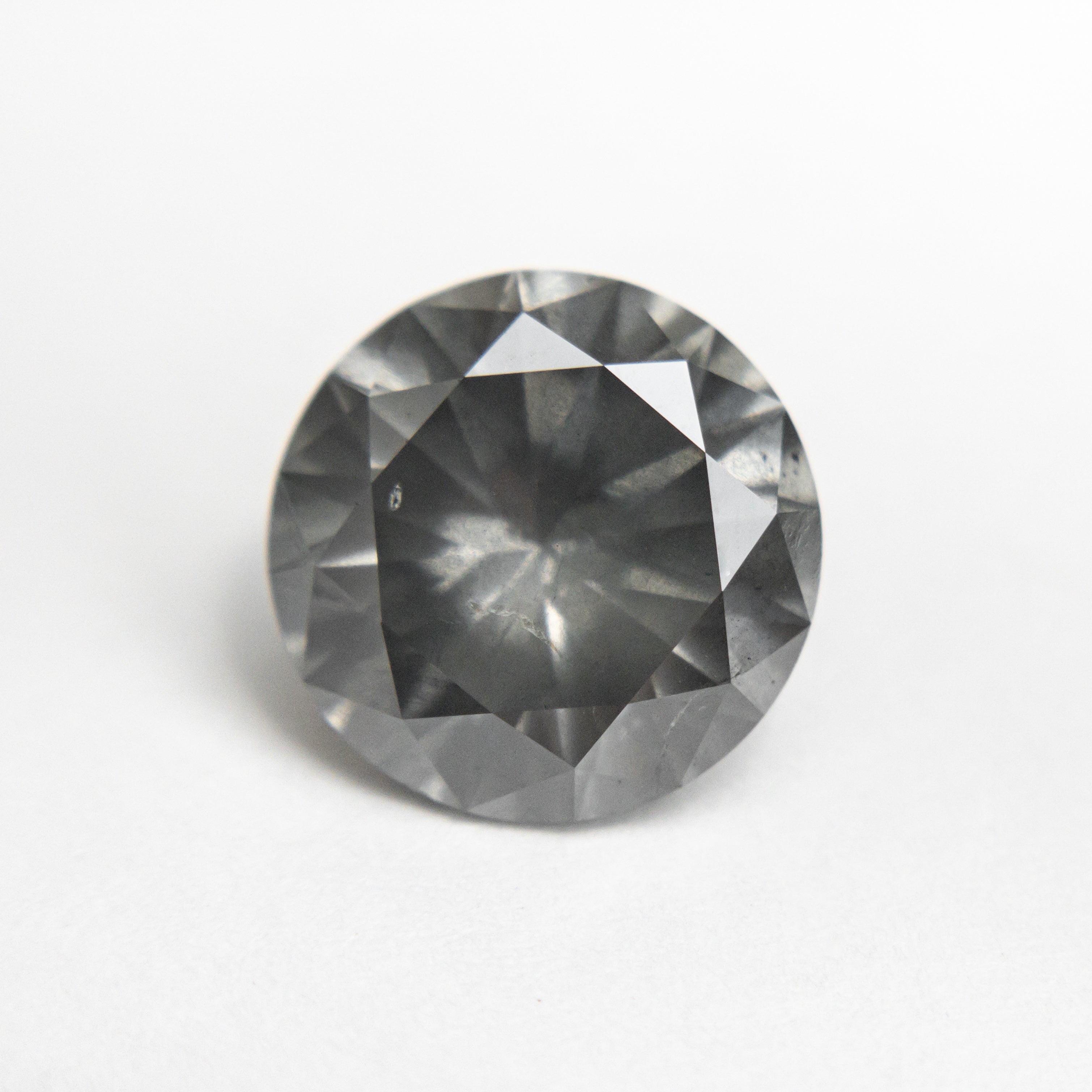 3.05ct Fancy Grey Round Brilliant Cut Diamond - 9.27x9.26x5.69mm (19552-01) - Perfect for Engagement Rings & Luxury Jewelry