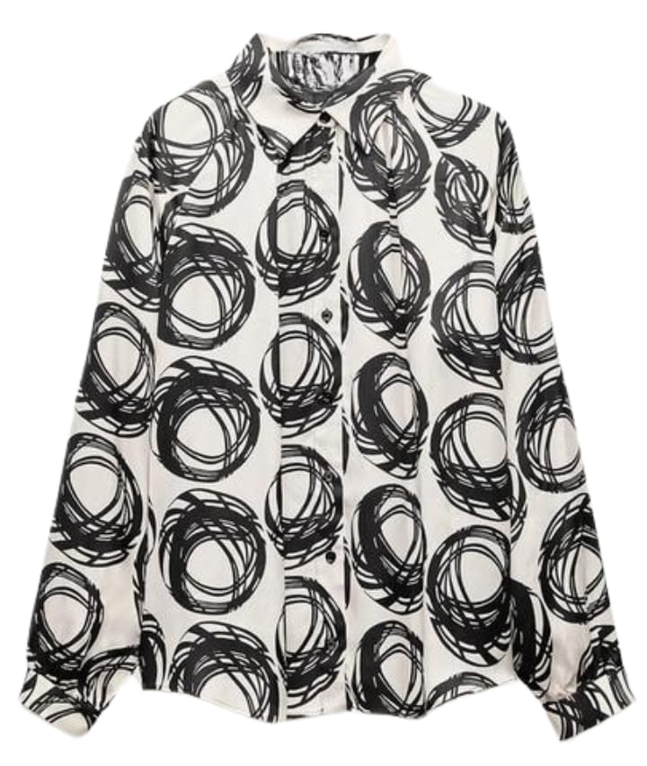 Leriya Women's Fashion Long Sleeve Oversized Shirt - Stylish Casual Blouse for Everyday Wear | Perfect for Office, Outings & Layering Outfits