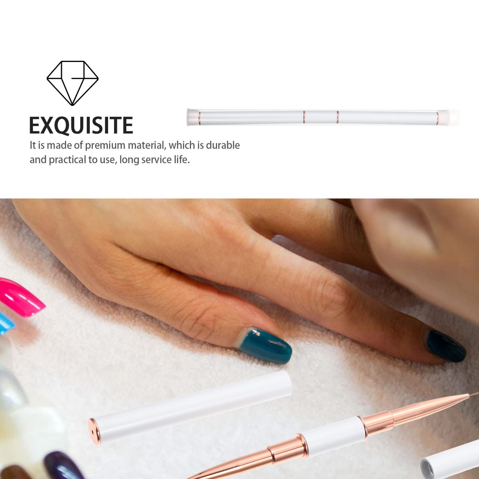 Professional Nail Art Liner Pen - Precise Gel Nail Brush for Manicure & Nail Design | DIY Nail Art Accessories for Salon, Home Use & Nail Painting | Perfect for Beginners & Professionals