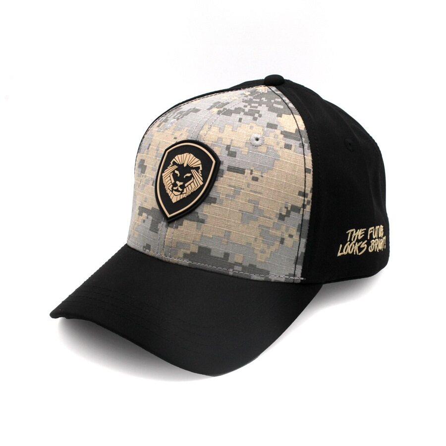 VT Shield Logo Future Looks Bright Grey Digital Camo Snapback Hat - Adjustable Baseball Cap for Men & Women - Perfect for Outdoor Sports, Casual Wear and Street Fashion