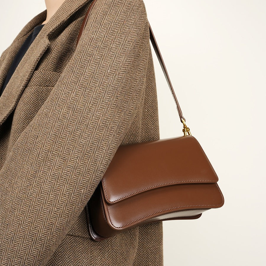 Genuine Leather Shoulder Bag for Women - Stylish Crossbody Purse & Underarm Tote Handbag - Perfect for Work, Travel, and Everyday Use