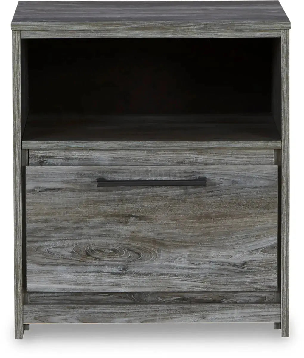 Baystorm Nightstand B221 - Modern Bedside Table with Drawer, Wooden Night Stand for Bedroom, Perfect for Small Spaces & Apartment Living