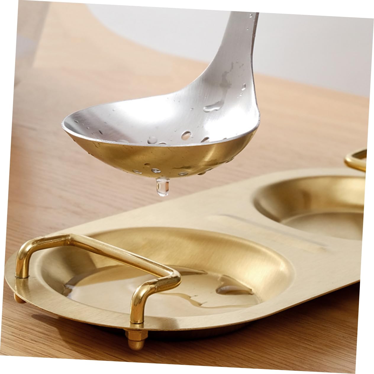 Hemoton Ceramic Spoon Rest - Stylish Soup Spoon Holder for Dining Table Decor, Kitchen Utensil Organizer, Ladle & Scoop Storage Rack - Perfect for Kitchen Countertop, Dining Room, and Gift Giving