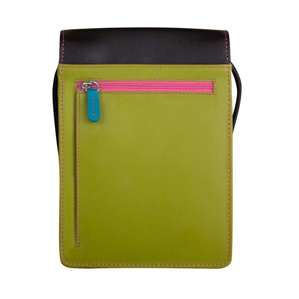 ili New York 6824 RFID Blocking Leather Organizer with String - Black Brights | Slim Wallet for Men & Women | Perfect for Travel, Business & Everyday Use