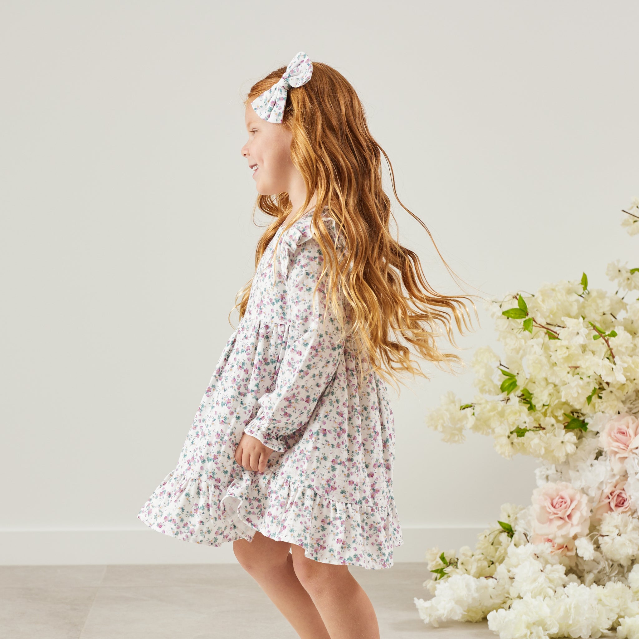 Muslin Ruffle Dress for Baby Girls - Soft Cotton Wren Style Outfit | Perfect for Photoshoots, Parties & Special Occasions