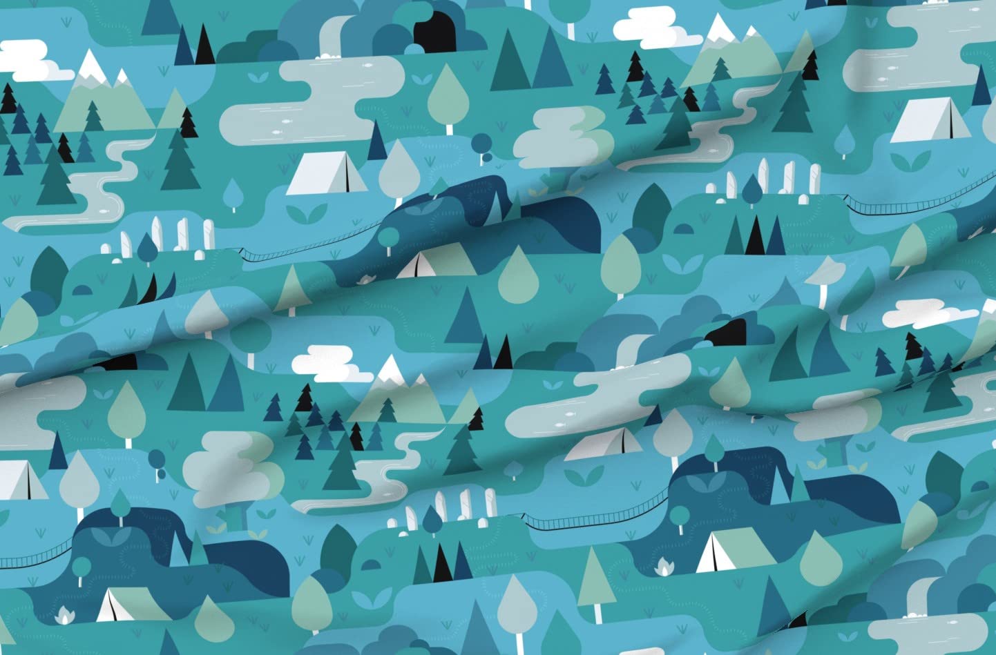 Premium Spoonflower Fabric - Nature & Outdoors Printed Soft Minky Fabric Fat Quarter for Sewing, Baby Blankets, Quilt Backing - Perfect for DIY Crafts, Nursery Decor & Cozy Plush Projects