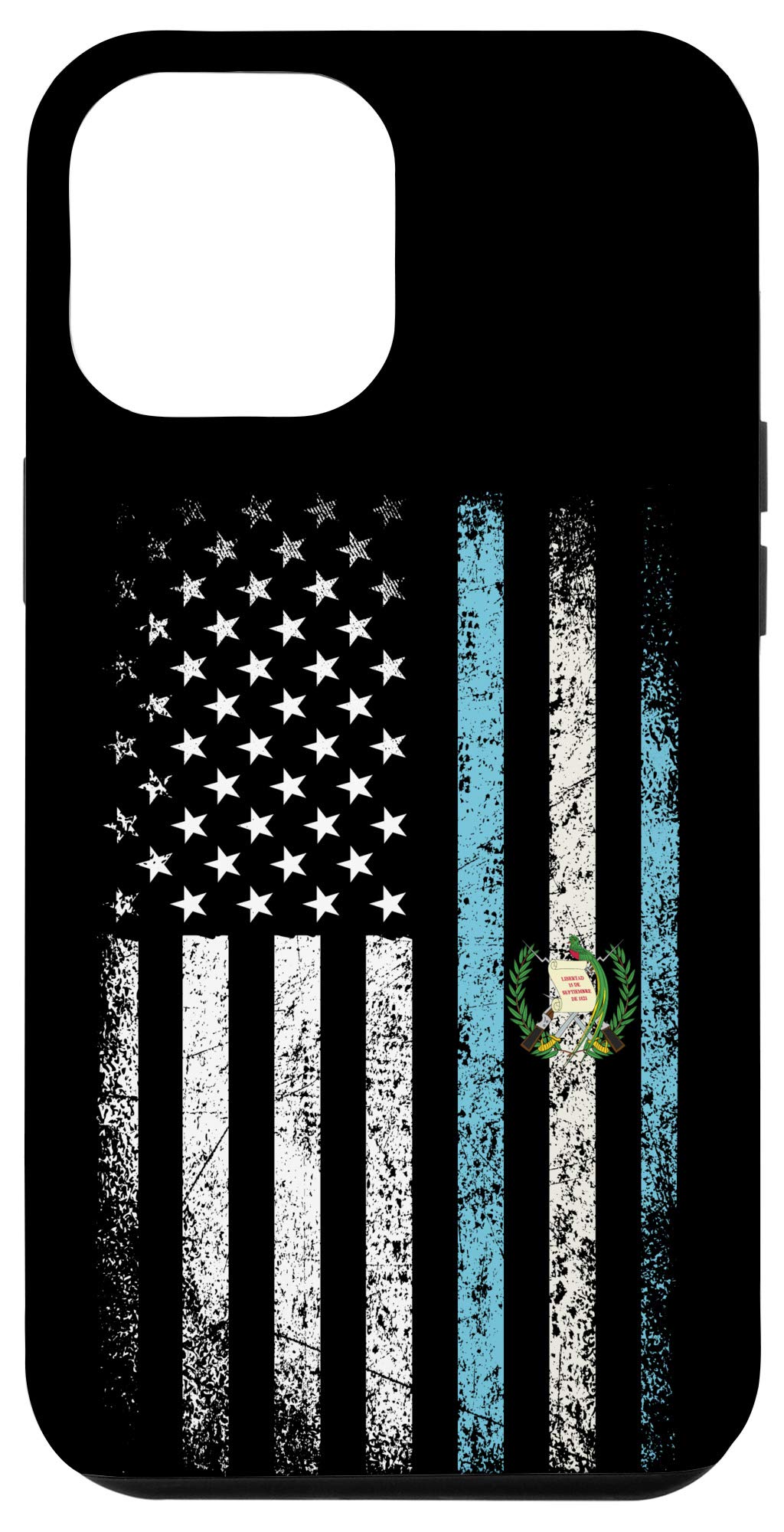iPhone 12 Pro Max Case - Vintage Guatemalan American Flag Design with Roots Patriotic Theme | Perfect for Travel, Cultural Events & National Holidays