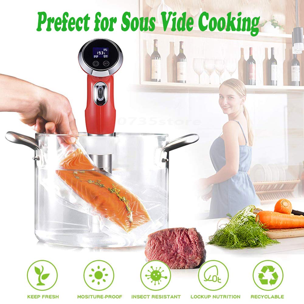 BPA Free Vacuum Sealer Bags - 100 Precut 6