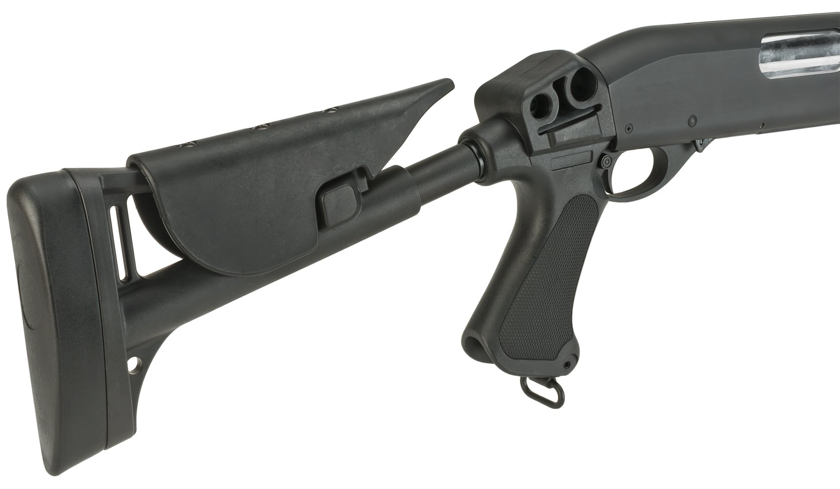 CYMA Standard Metal M870 3-Round Burst Multi-Shot Shell Loading Airsoft Shotgun with Retractable Stock - Full Metal Airsoft Gun for Tactical Training & Outdoor Shooting Games (Model: M8.70, PID: 60168) - Perfect for Airsoft Battles, Military Simulation & Target Practice