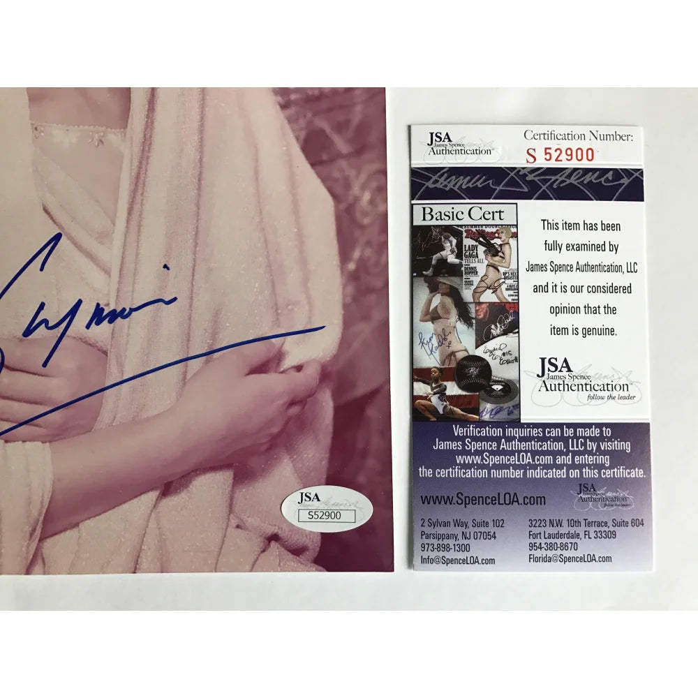 Jean Simmons Autographed 8x10 Photo with JSA COA - Signed Memorabilia from Guys & Dolls & Hamlet - Perfect for Movie Collectors & Theater Fans