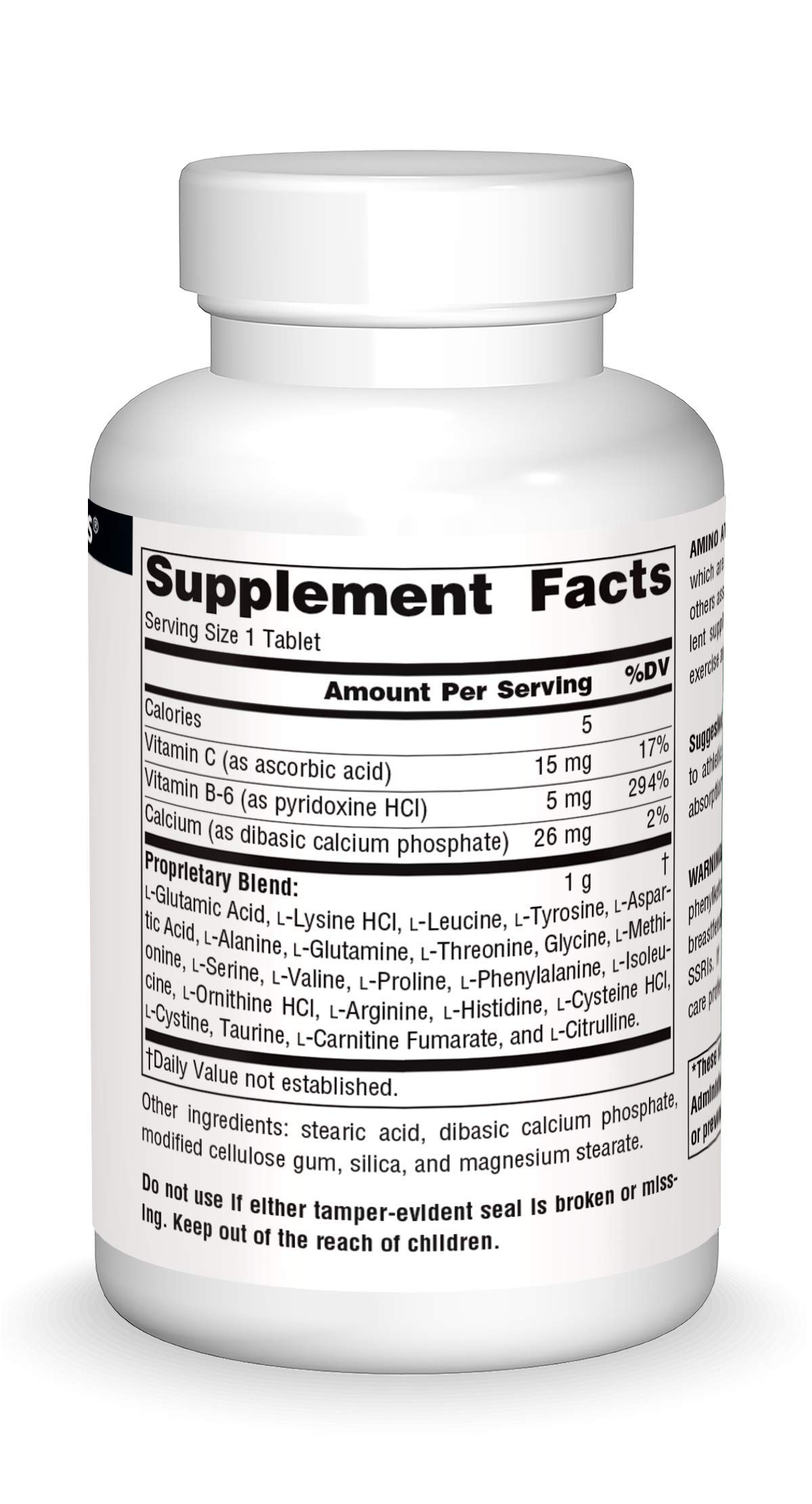 Source Naturals Amino Athlete - 23 Free Form Amino Acids for Muscle Recovery & Endurance | Athletic Performance Supplement | 100 Tablets | Pre-Workout & Post-Workout Support