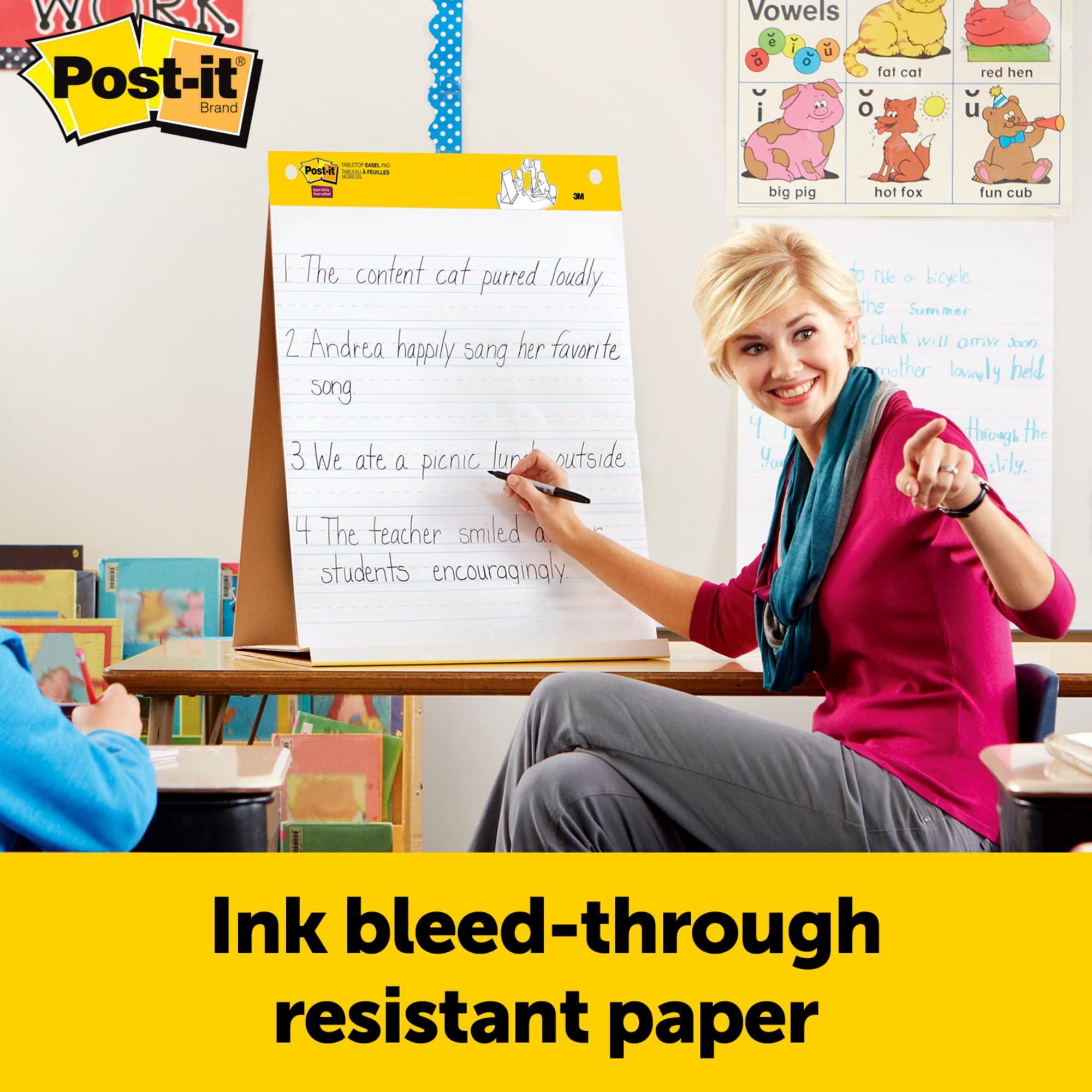 Post-it Super Sticky Easel Pad - 20x23 Inches, 1 Pad with 20 Sheets - Perfect for Virtual Teaching & Online Learning - White - Ideal for Classroom Presentations, Brainstorming Sessions & Home Office Organization