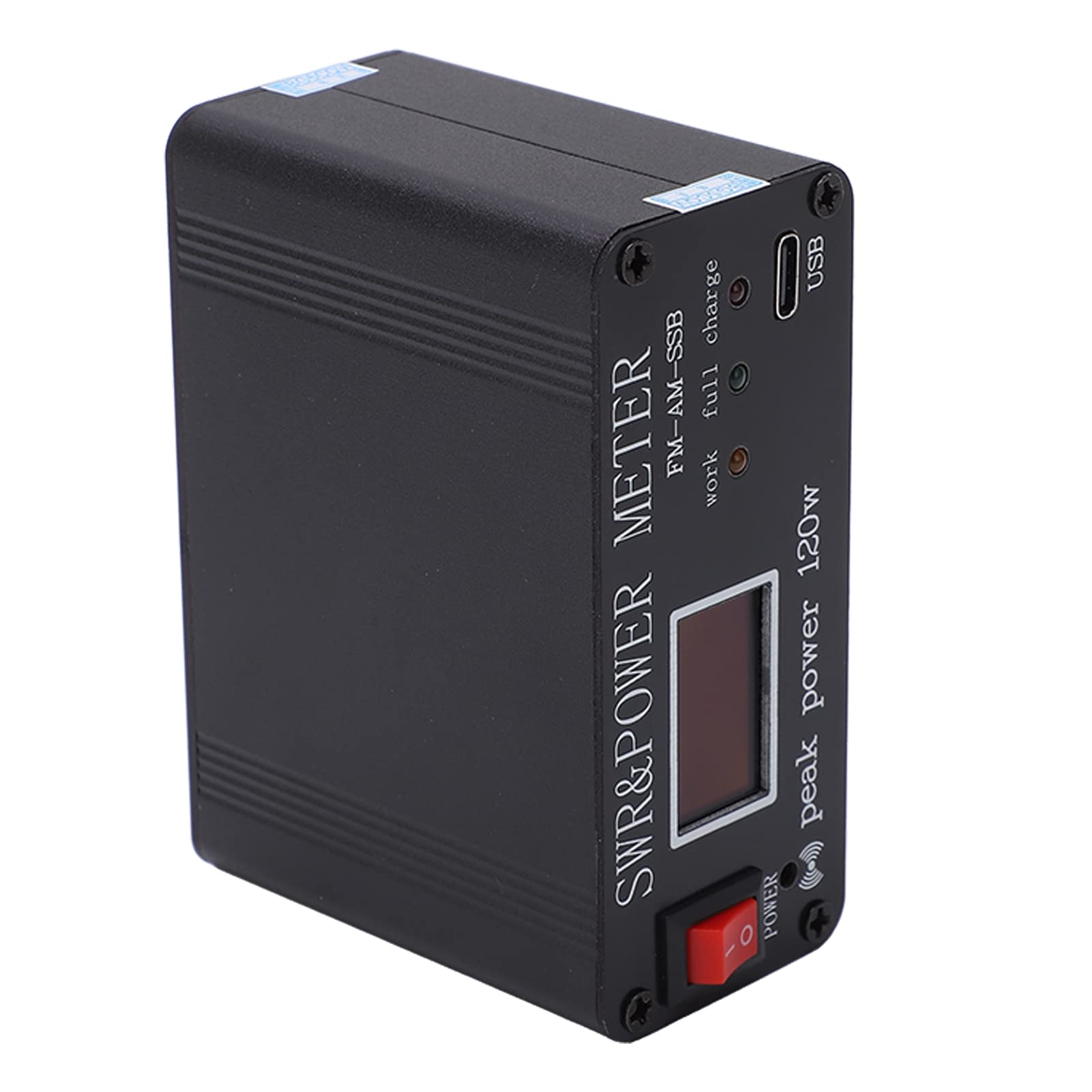 SWR/Power Meter - Shortwave Standing Wave Ratio Meter with 0.5W to 120W Measurement Range - Perfect for Ham Radio, CB Radio & Antenna Testing - Ideal for Amateur Radio Operators & RF Engineers