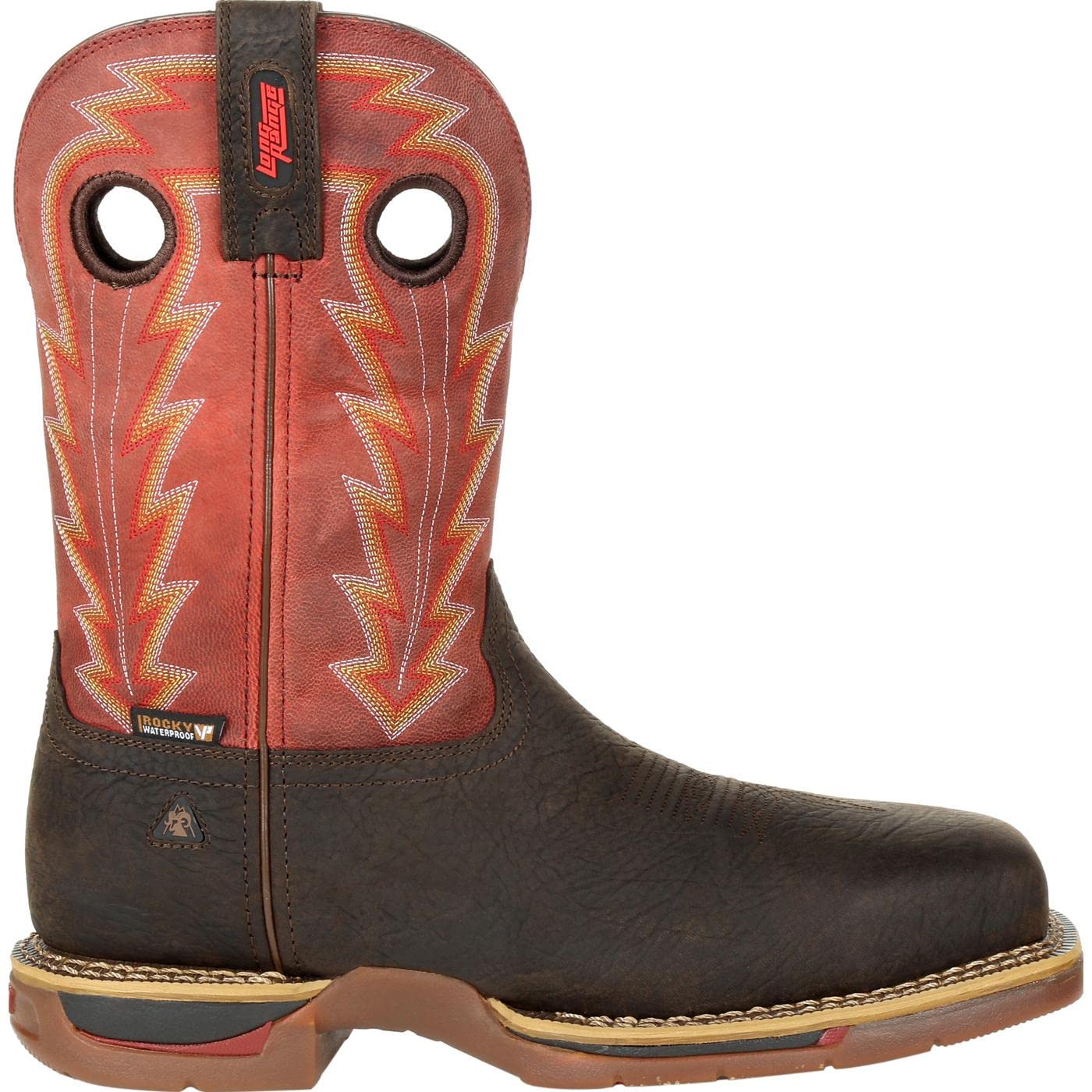 ROCKY Men's RKW0319 Western Boots - Durable Leather Cowboy Boots for Men, Comfortable & Stylish Riding Boots - Perfect for Rodeo, Country Music Festivals & Outdoor Adventures