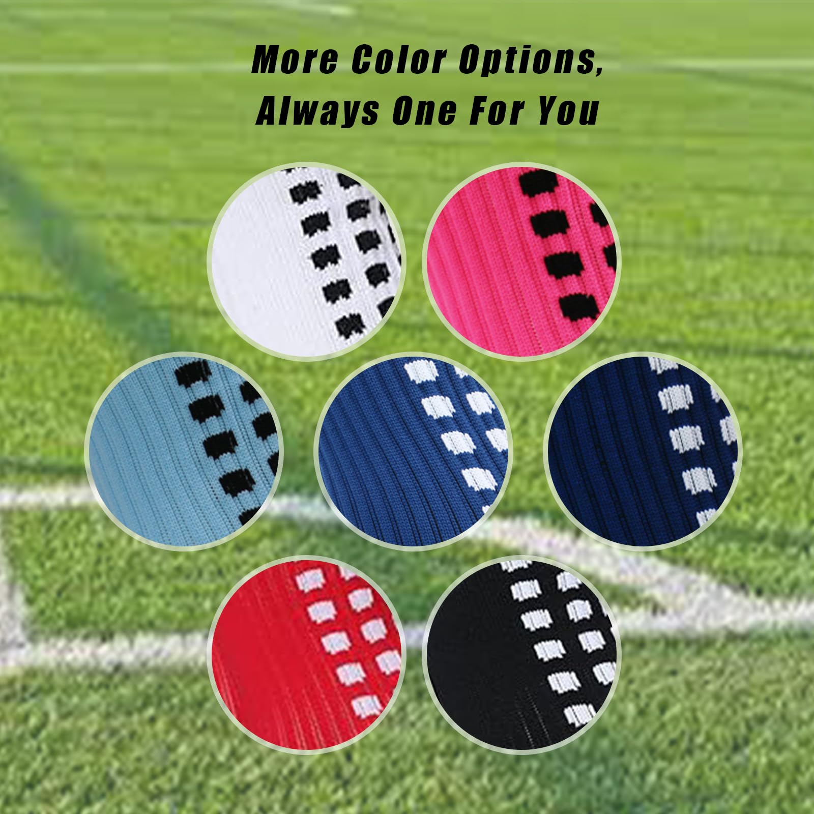 Men's Non-Slip Grip Soccer Socks - 4 Pairs Breathable Sports Socks for Football, Basketball & Running - Perfect for Training, Games & Outdoor Activities