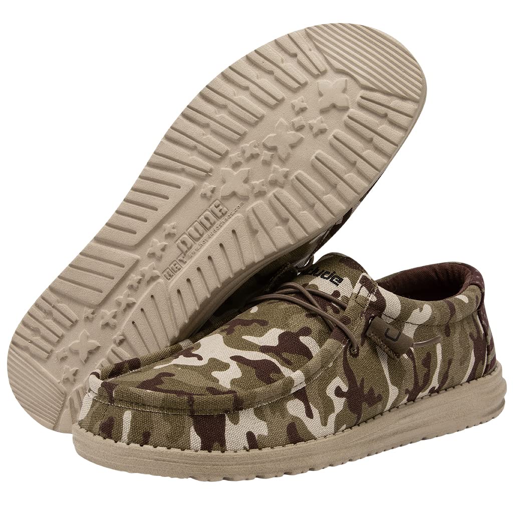 Hey Dude Men's Wally Lace-Up Loafers - Comfortable Lightweight Casual Shoes for Men | Perfect for Walking, Travel & Everyday Wear
