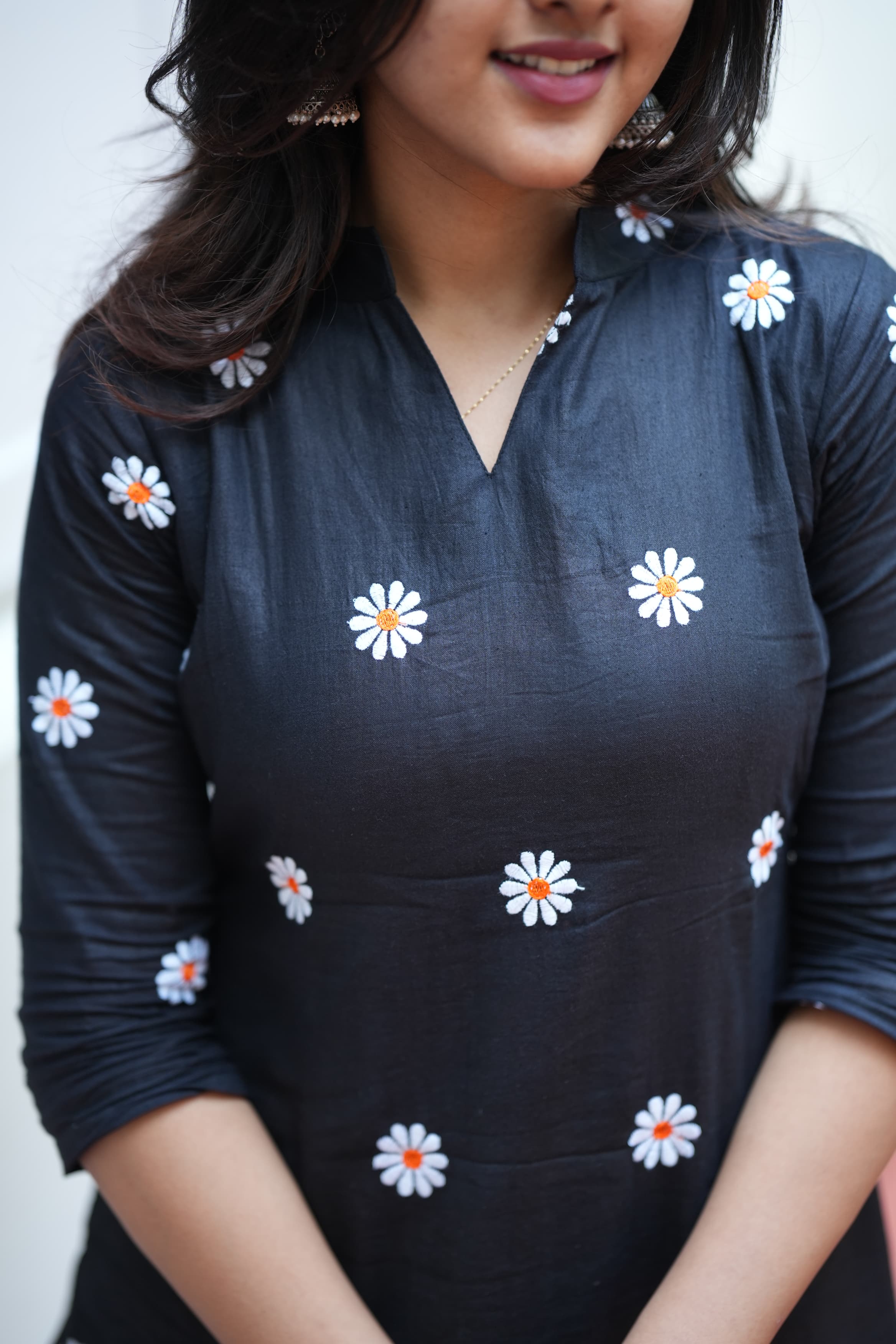 DD746 Richa Pure Cotton Kurti for Women - Comfortable & Stylish Indian Tunic Top for Casual Wear, Office & Festive Occasions