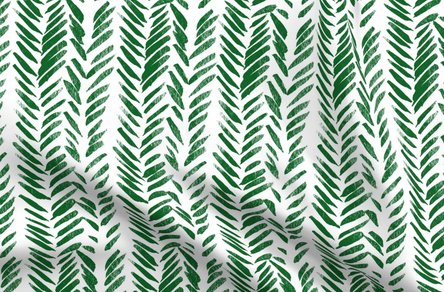 Premium Green Brush Boho Printed Upholstery Velvet Fabric - Fat Quarter for Home Decor, DIY Sewing & Apparel Making | Perfect for Curtains, Pillows & Fashion Accessories
