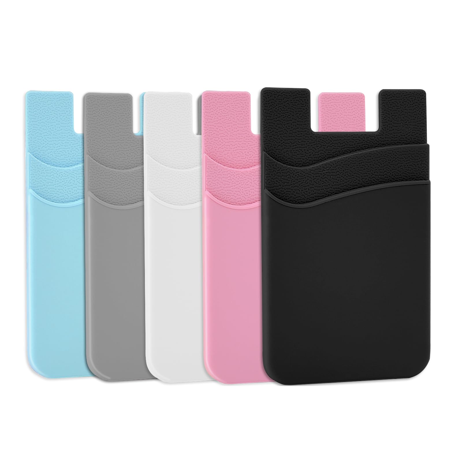 Stick-on Phone Wallet for Credit Cards & Cash - Slim RFID Blocking Card Holder for iPhone, Samsung & All Smartphones (Perfect for Travel, Shopping & Everyday Use)