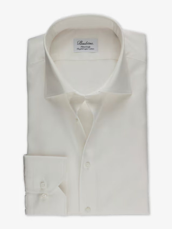 Premium Ecru Fine Twill Shirt for Men - Classic Casual Button Down Shirt for Office, Date Night & Everyday Wear