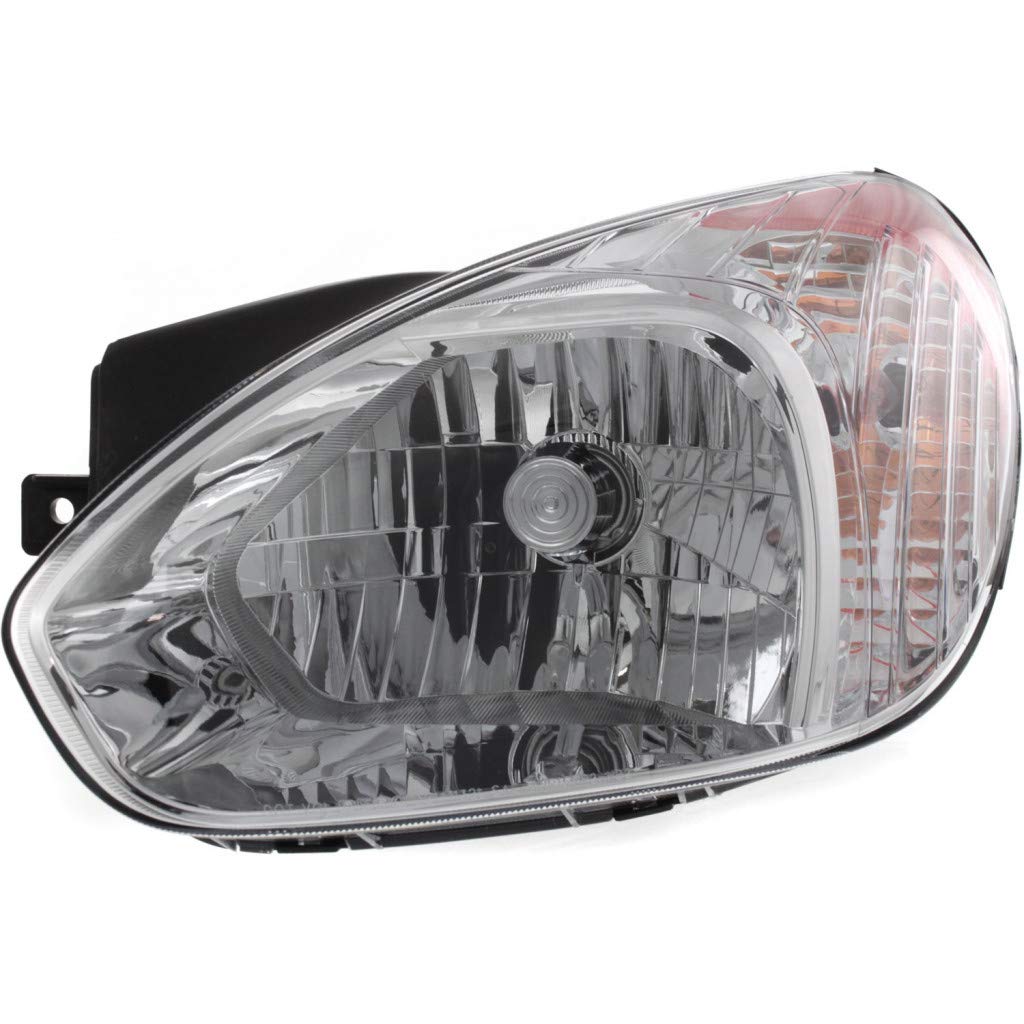 2006 Hyundai Accent Driver Side Headlight Assembly - OEM HY2502137 - Perfect for Night Driving & Foggy Conditions