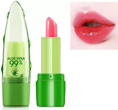Color Changing Lip Balm Pack of 1 - Moisturizing & Tints Lips Pink - Perfect for Daily Hydration, Makeup Looks & Gift Giving