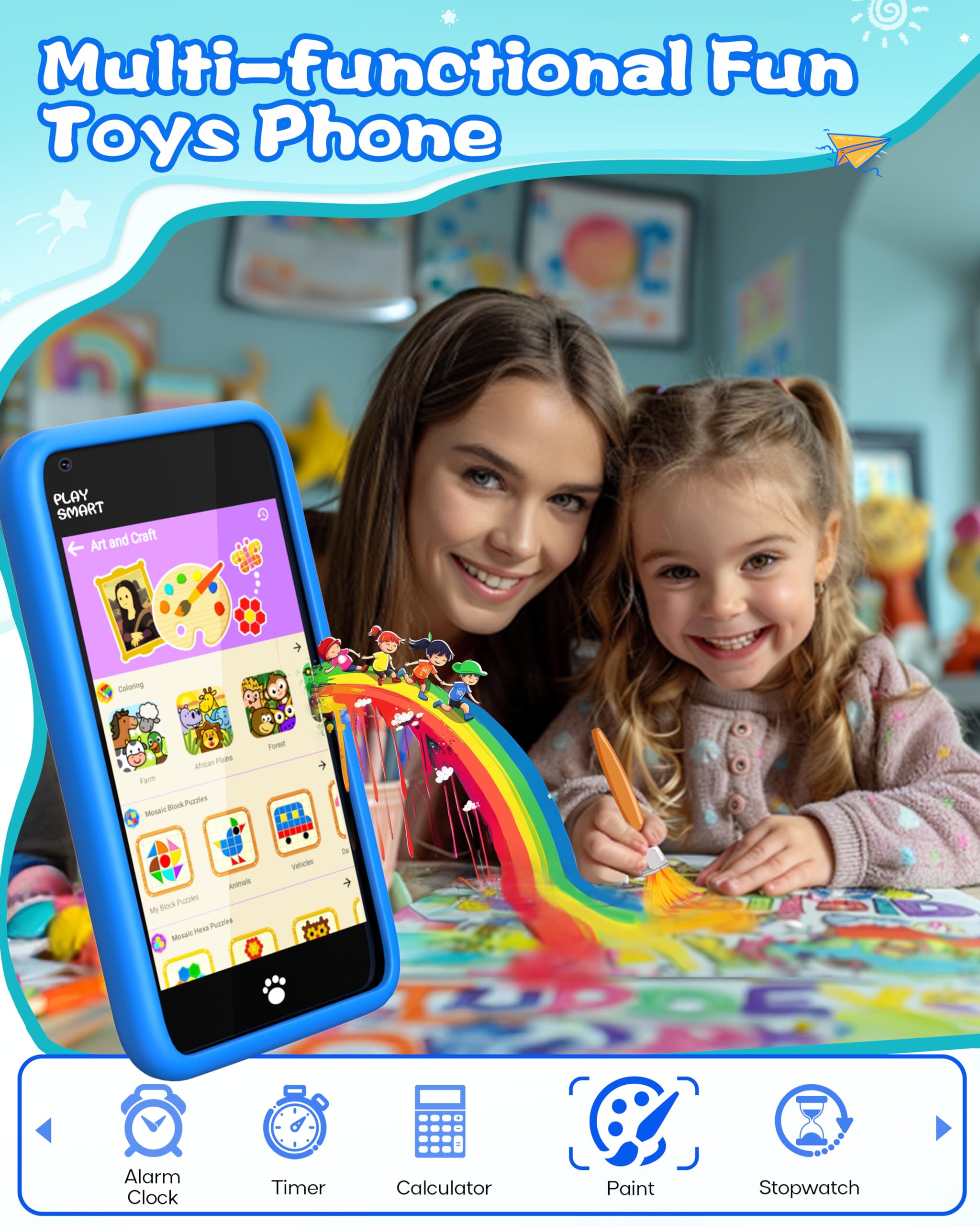 Smart Learning Phone for Kids 3-9 Years - 3.97