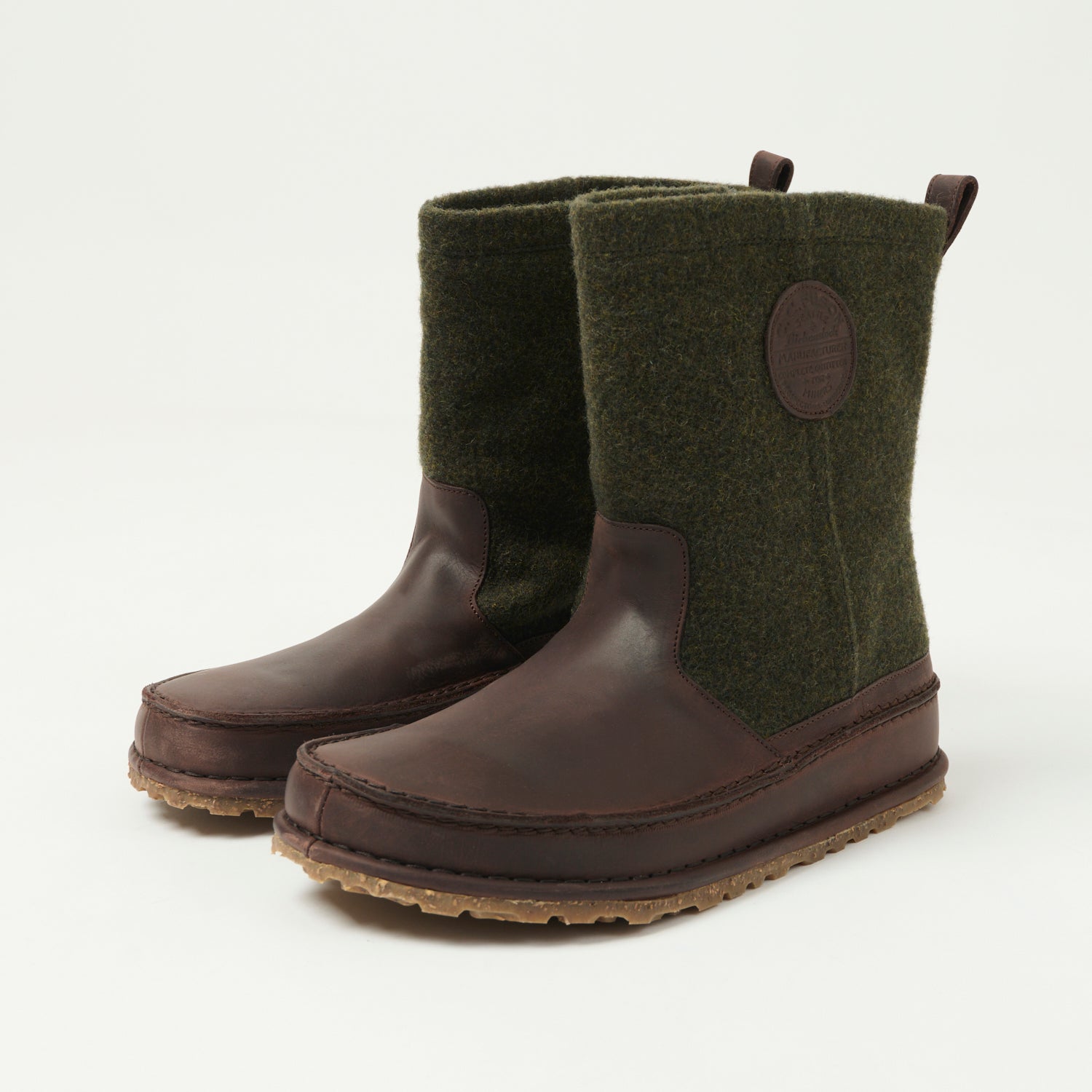 Filson x Birkenstock Lahti Boot - Waterproof Leather Hiking Boots for Men, Forest Green/Roast - Durable Outdoor Boots for Hiking, Camping & Winter Adventures