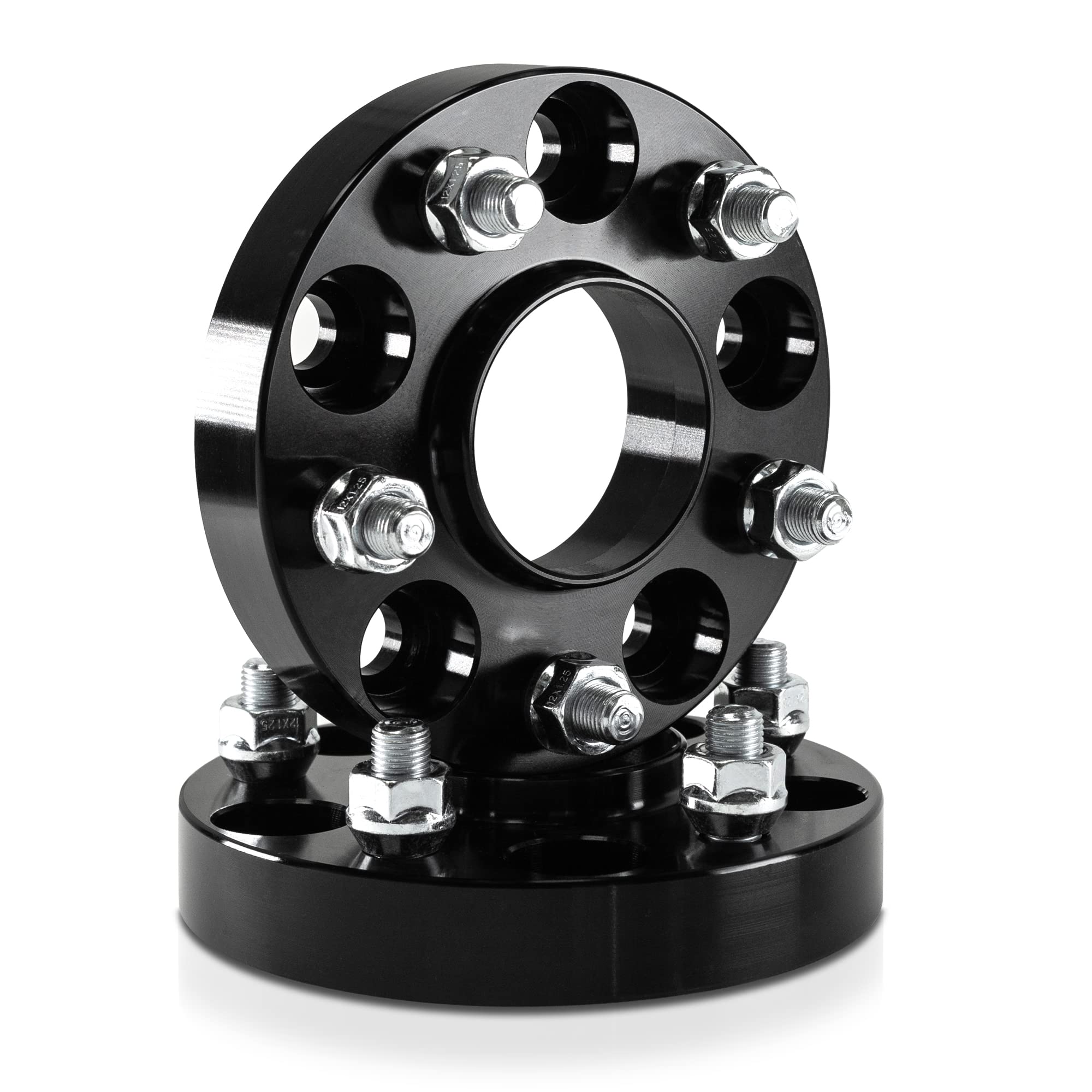30mm Hubcentric Black Wheel Spacers (2pcs) - 5x100 Bolt Pattern, 56.1mm Center Bore, M12x1.25 Thread - Compatible with Subaru BRZ, Impreza, Forester, WRX, XV Crosstrek, Outback, Legacy, Baja & Toyota GR86, 86, FR-S - Enhance Stance & Clearance for Off-Roading, Track Racing, and Custom Wheel Fitment