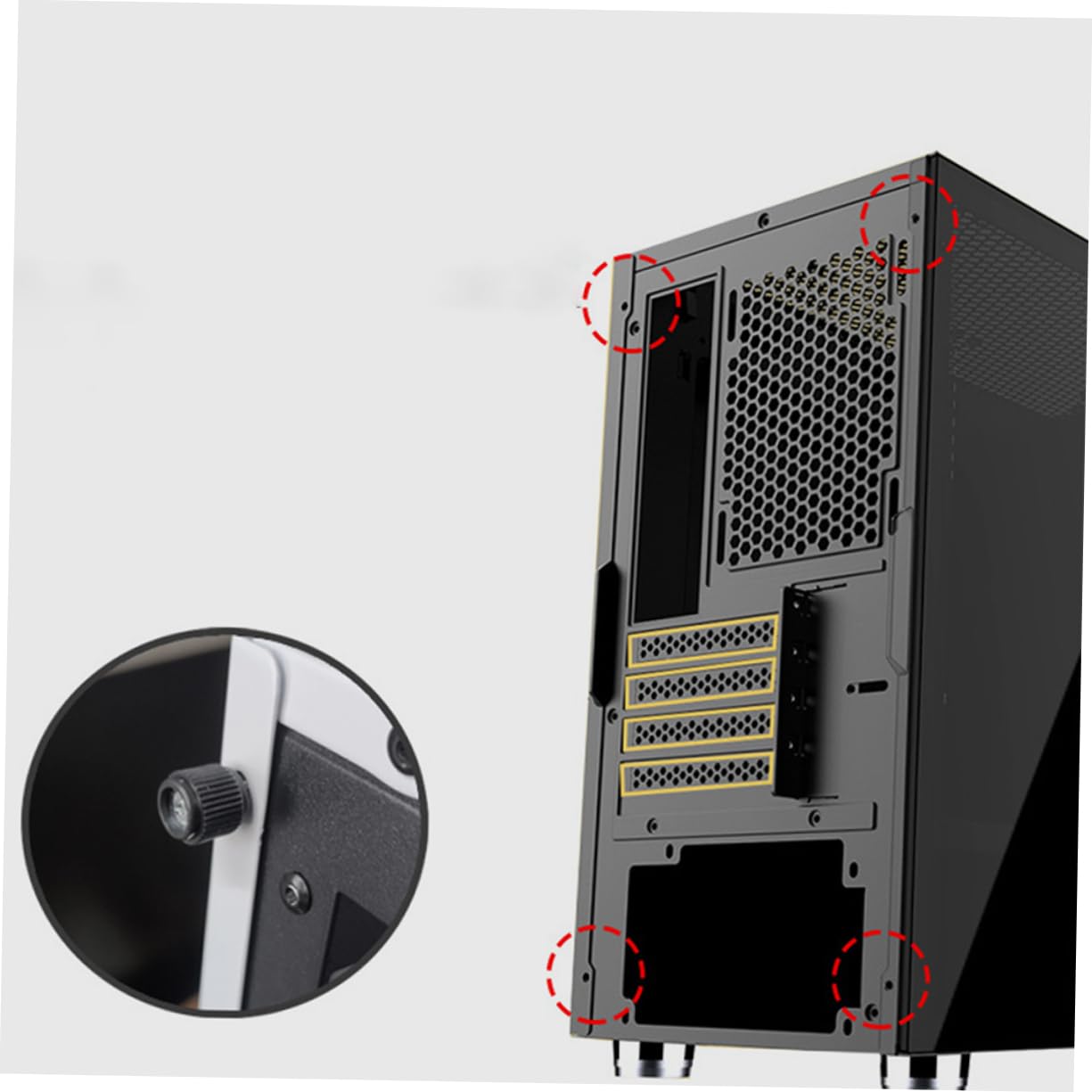 ARTIBETTER 100PCS Knurled Thumb Screws for Computer Case - Easy Install Replacement Thumbscrews for PC Chassis | Perfect for DIY Computer Builds & Hardware Upgrades