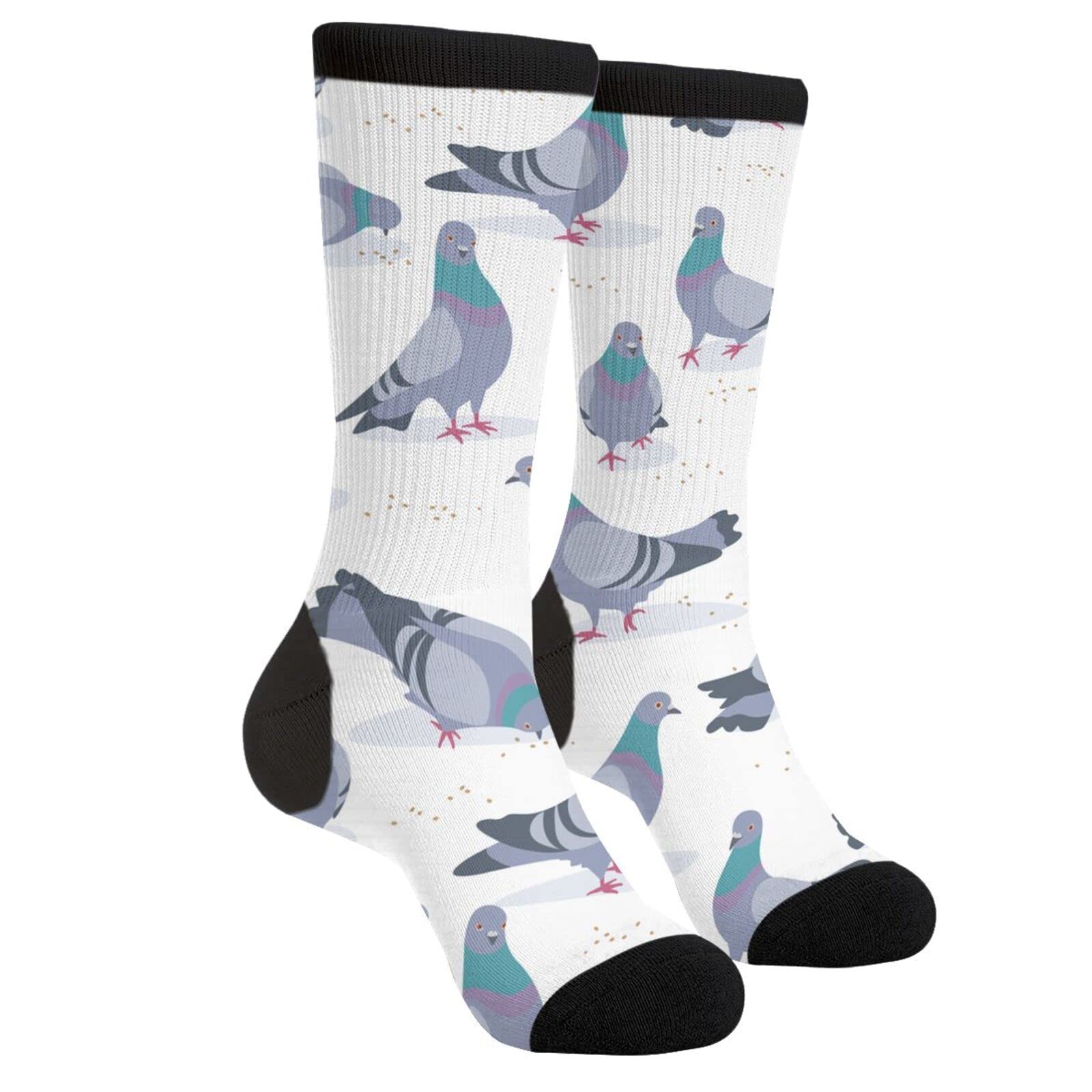 Funny Crazy Novelty Crew Tube Socks for Men & Women - Casual Athletic Sport Dress Socks - Perfect for Gifts, Cosplay, Halloween Costumes & Everyday Wear