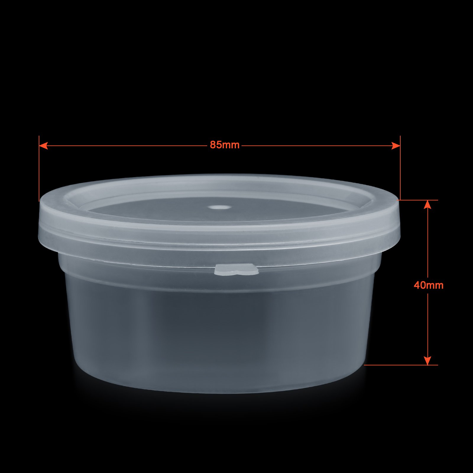 GWHOLE 20 Pack Small Plastic Slime Containers with Lids - 4.5oz Reusable Storage for Slime, Art Work, Beads & Floam - Perfect for Kids Crafts, DIY Projects & Classroom Organization