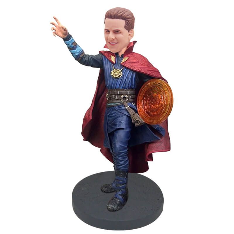 Custom Dr. Strange Magic Array Bobblehead - Collectible Marvel Superhero Figurine for Home Decor, Office Display & Marvel Fan Gifts