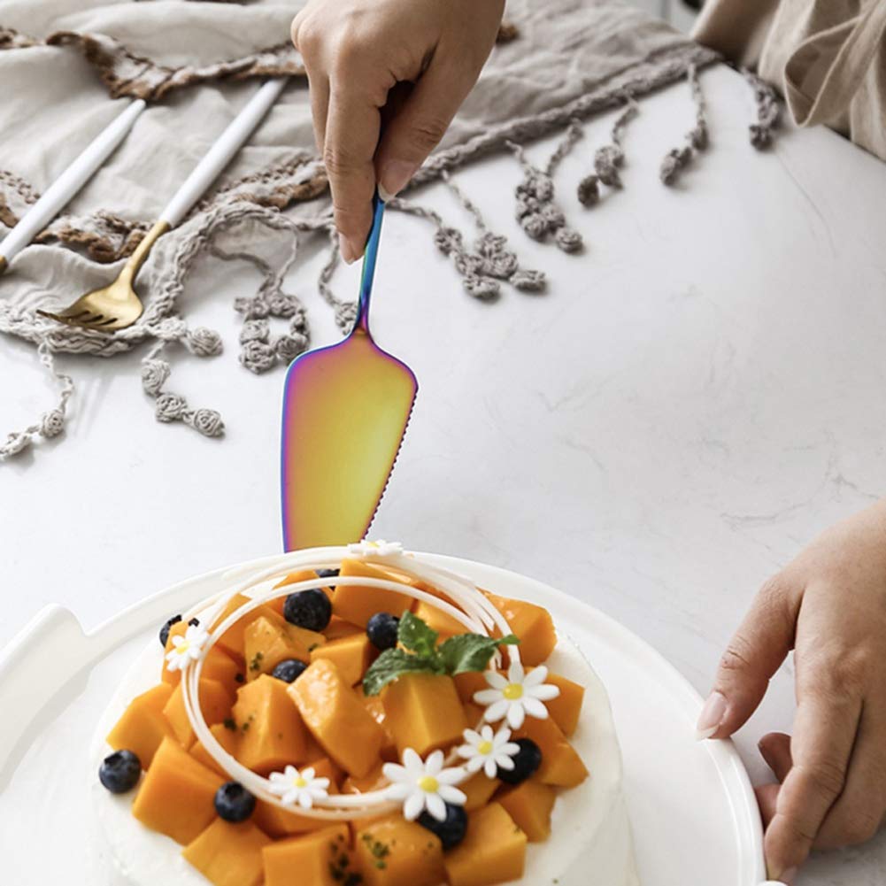 Ochine Stainless Steel Cake & Pie Server - Professional Dessert Knife with Fine Serrated Edge for Wedding Cakes, Pizzas, Tarts & Cheese | Perfect for Catering, Baking & Special Occasions