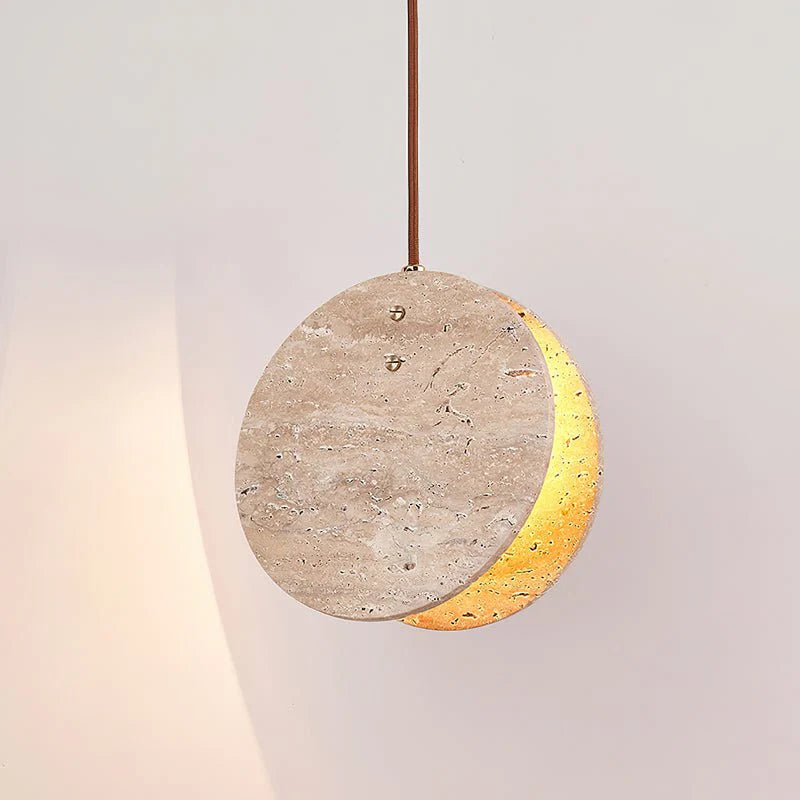 Modern Round Pendant Lamp - Elegant Hanging Ceiling Light Fixture for Living Room, Bedroom & Dining Room | Dimmable LED Lighting for Home Decor & Interior Design
