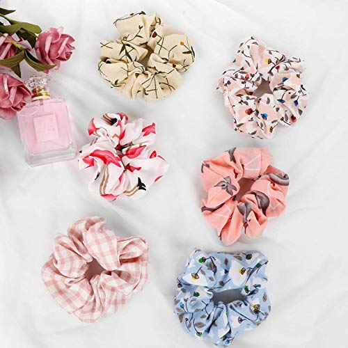 Elegant Floral Hair Scrunchies for Women & Girls - 30PCS Chiffon Ponytail Holders, Soft Hair Bands for Everyday, Party, Wedding & Casual Outfits | Perfect Hair Accessories for School, Work & Special Occasions