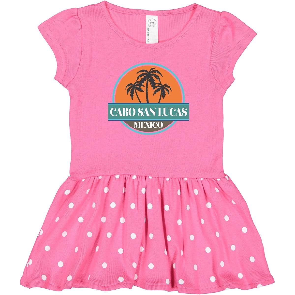 Inktastic Cabo San Lucas Beach Vacation Baby Girl Dress - Cute Summer Outfit for Infants, Toddler Beachwear, Vacation Photo Outfit, Baptism & Family Gathering Attire