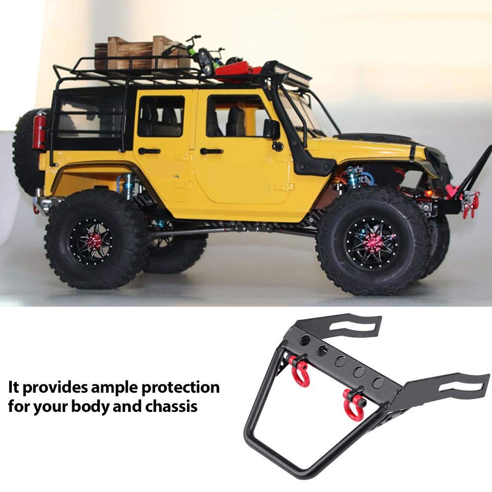 Steel Front Bumper for Axial SCX10 1/10 RC Crawler Car - Heavy Duty Off-Road Protection for Rock Crawling & Trail Adventures