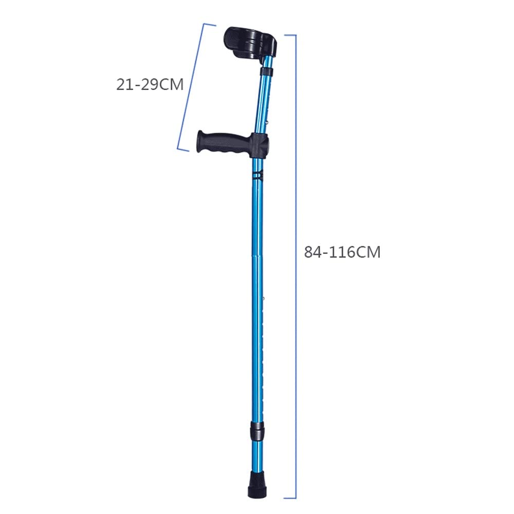 Adjustable Forearm Crutches for Adults - Lightweight Mobility Aid with Ergonomic Cuff for Men & Women - Ideal for Elderly Support, Injury Recovery & Daily Assistance