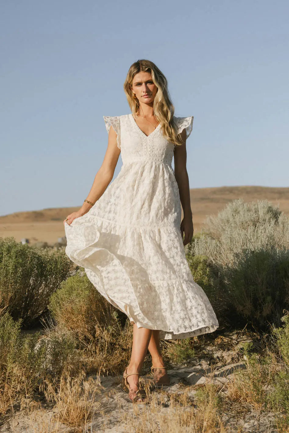 Elegant Cream 'Isn't It Lovely' Dress for Women | Final Sale | Perfect for Weddings, Parties & Special Occasions
